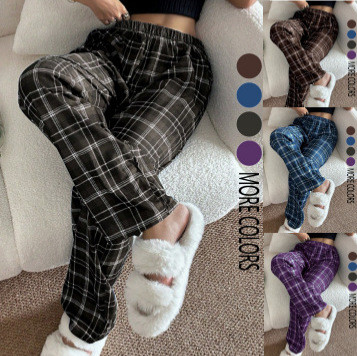 EVE Casual Plaid Printed Loose Pants GSRX-1032