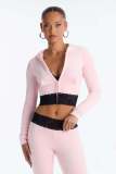 EVE Long Sleeve Hooded Top Two Piece Pants Set YD-8867