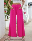 EVE Solid Color High Waist Casual Loose Pants GMYS-LWZ8063