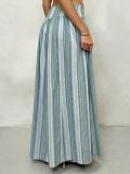 EVE Bohemian Striped Printed Wide Leg Pants GMYS-WL260722