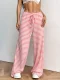 EVE Solid Color Stripe Loose Pants GMYS-LWZ8175