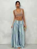EVE Bohemian Striped Printed Wide Leg Pants GMYS-WL260722