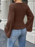 EVE Long Sleeve Solid Color T Shirt GMYS-WL8510