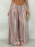 EVE Bohemian Striped Printed Wide Leg Pants GMYS-WL260722