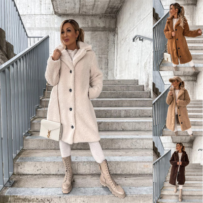 EVE Long Sleeve Lapel Plush Coat GMYS-LWZ0506