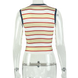 EVE Round Neck Sleeveless Printed T Shirt GJYO-JT0128985