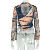 EVE Long Sleeve Printed T Shirt GJYO-JT0128988