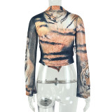EVE Long Sleeve Printed T Shirt GJYO-JT0128988