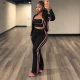 EVE Contrast Color Sling Three Piece Pants Set HNIF-TY047