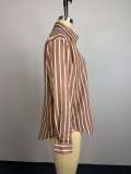 EVE Stripe Long Sleeve Shirt GCNE-73826