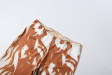 EVE Irregular Printed Straight Pants GYME-K6P18355A