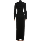 EVE Long Sleeve Single Breasted Two Piece Skirt Set GYME-K6S17860A