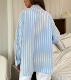 EVE Long Sleeve Stripe Shirt Coat GMYS-LWZ8207
