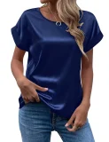 EVE Solid Color Short Sleeve T Shirts GMYS-LWZ0156