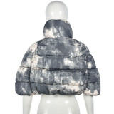 EVE Shawl High Neck Warm Short Jacket GNZD-11021TL