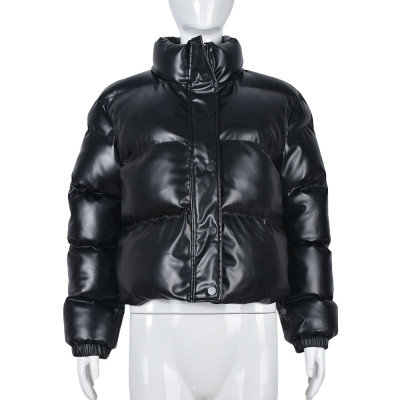 EVE Warm PU Leather Zipper Coat GNZD-9011TD