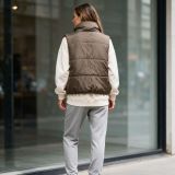 EVE Sleeveless Zipper Warm Vest Cotton-padded Jacket GNZD-DZN2248