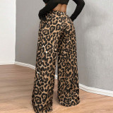 EVE Leopard Printed Loose Casual Pants GNZD-60353PBZ