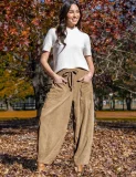 EVE Corduroy Solid Color Loose Pants GMYS-LWZ8307