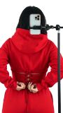 EVE Solid Color Ruched Hooded Sport Two Piece Pants Set CM-60107