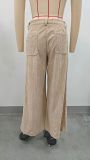 EVE Solid Color Loose Corduroy Pants GMYS-LWZ8249