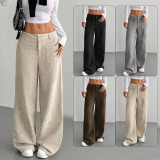 EVE Solid Color Loose Corduroy Pants GMYS-LWZ8249