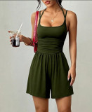 EVE Solid Color Sleeveless Loose Romper GMYS-JQ69072