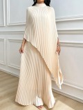 EVE Loose Irregular Long Sleeve Top Two Piece Skirts Set GQLK-8023