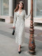 EVE Polka Dot Printed Lace Edge Maxi Dress GAXB-W676DS