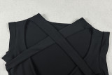 EVE Solid Color Hollow Out Sport Jumpsuit GJYO-JP006051