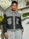 EVE Contrast Color Patchwork Lapel Denim Coat GYLN-2041