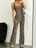 EVE Leoaprd Printed Sleeveless Backless Jumpsuit GNZD-060051JBL