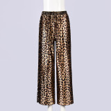 EVE Leopard Printed Sequin Casual Pants GNZD-11630PBM