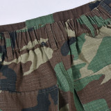 EVE Camouflage Printed Long Skirt GNZD-9121DD