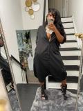 EVE Plus Size Casual Loose Long Sleeve Wide Leg Jumpsuit BMF-2821
