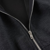 EVE Fur Hooded Zipper Long Sleeve Jackets Coat GPKJ-MR52516