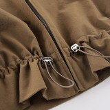EVE Long Sleeve Zipper Drawstring Jackets GPKJ-MR52538