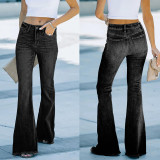 EVE Fashion Washed Micro Flare Jeans GKNF-KM-25001