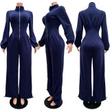 EVE Long Sleeve Zipper Casual Jumpsuit CM-61012