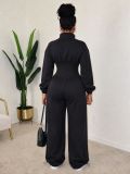 EVE Long Sleeve Zipper Casual Jumpsuit CM-61012