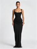 EVE Square Neck Sleeveless Maxi Dress GMYU-10227