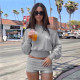 EVE Slash Shoulder Long Sleeve Sport Short Suit GPKJ-MR52085