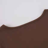 EVE V Neck Long Sleeve T Shirt GPKJ-MR51752