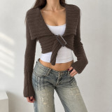EVE Long Sleeve Lapel Sweater Coats GPKJ-MR51403