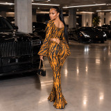 EVE Printed Long Sleeve Two Piece Pants Set MXBF-Q26ST288