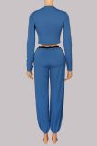 EVE Long Sleeve Contrast Color Sport Pants Suit YWXS-K26L2930