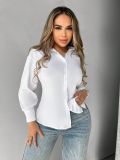 EVE Solid Color Backless Sexy Shirt GHYX-BB-X786