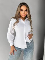 EVE Solid Color Backless Sexy Shirt GHYX-BB-X786
