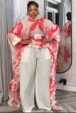 EVE Fashion Printed Shawl Cape Long Shirt GFXI-fx996