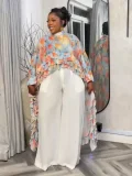 EVE Fashion Printed Shawl Cape Long Shirt GFXI-fx996